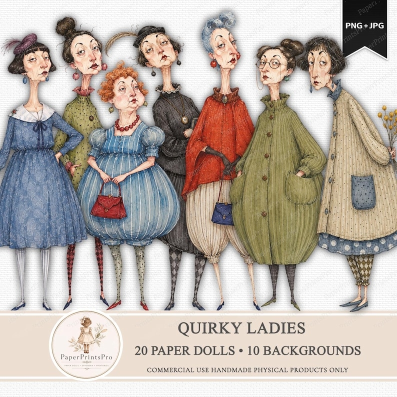 Whimsical Quirky Ladies